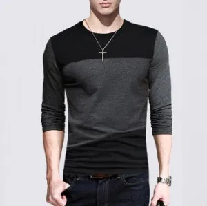 Mens Long Sleeve Shirt Color Block