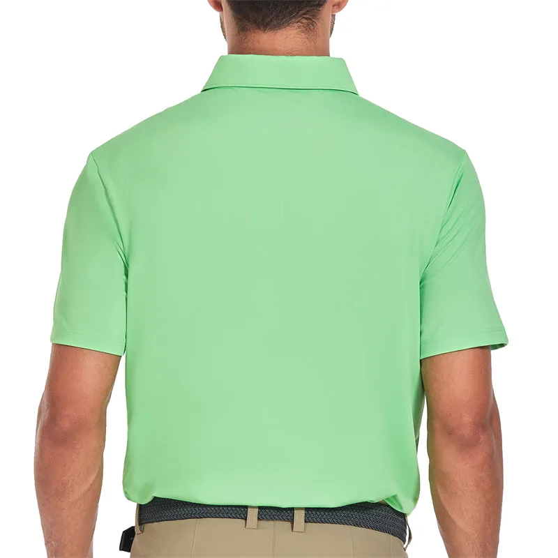 New Performance Fit Short Sleeve Golf Shirt Men Navy