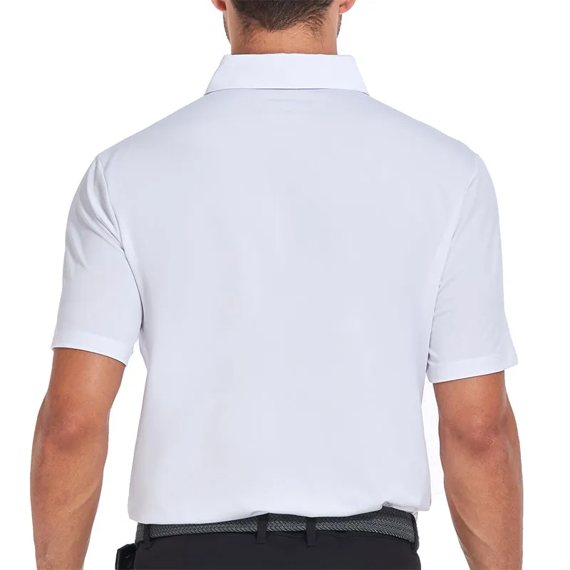 New Performance Fit Short Sleeve Golf Shirt Men Navy