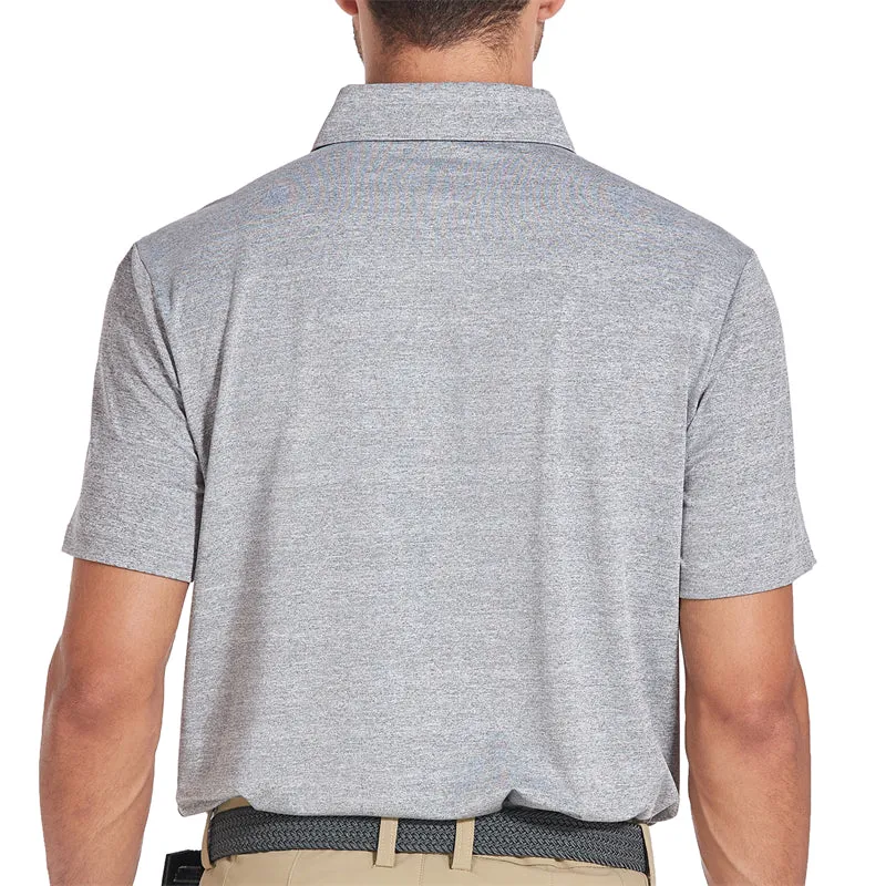 New Performance Fit Short Sleeve Golf Shirt Men Navy