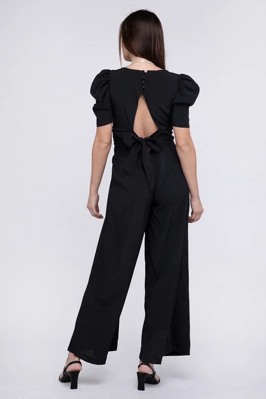 Puff Sleeve Jumpsuit