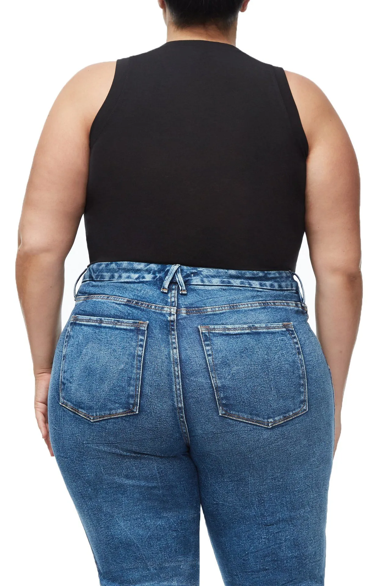 THE CROP MUSCLE TANK | BLACK001